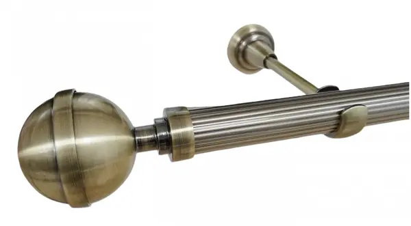 Galerie simpla Kula Lux teava striata aur antic 25mm