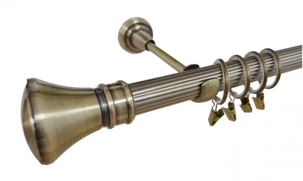 Galerie simpla Luxor teava striata aur antic 25mm