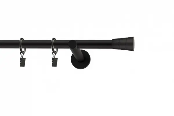 Galerie SIMPLA PRINDERE PERETE PICIOR UNIVERSAL 19 mm BASIC NEGRU