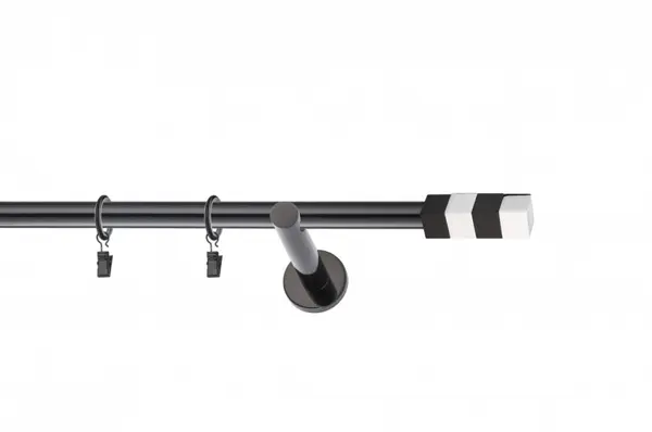 Galerie SIMPLA PRINDERE PERETE PICIOR UNIVERSAL 19 mm MAGNUM NEGRU
