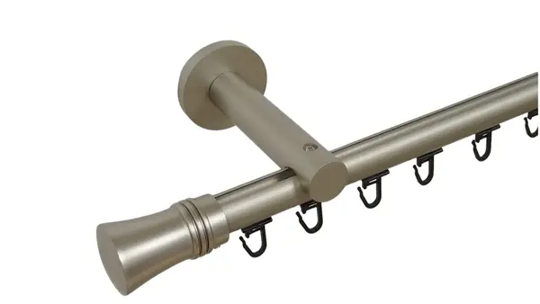 Galerie simpla prindere perete teava profil 19 mm capri crom mat
