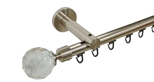 Galerie SIMPLA PRINDERE PERETE TEAVA PROFIL 19 MM -KULA CRYSTAL- INOX