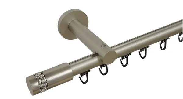 Galerie SIMPLA PRINDERE PERETE TEAVA PROFIL 19 MM -XANTOS- CROM MAT
