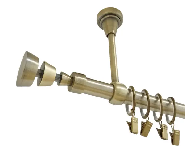 Galerie simpla prindere tavan AFINA 19 mm aur antic