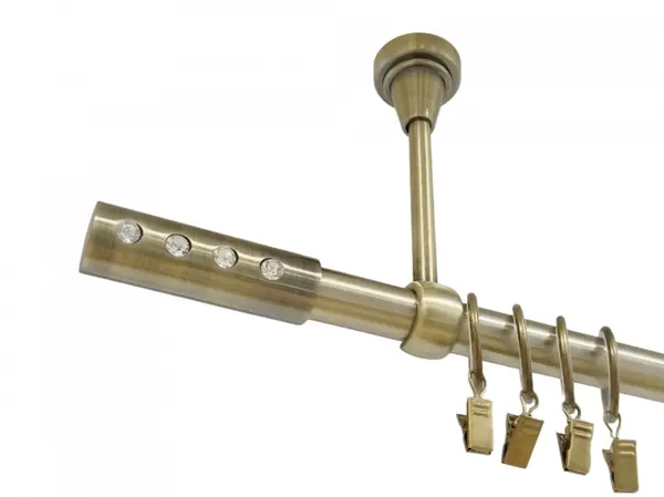 Galerie simpla prindere tavan ALLURE 19 mm aur antic