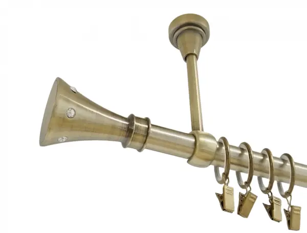 Galerie simpla prindere tavan CARTER 19 mm aur antic