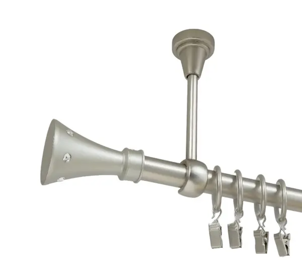 Galerie simpla prindere tavan carter 19 mm crom mat
