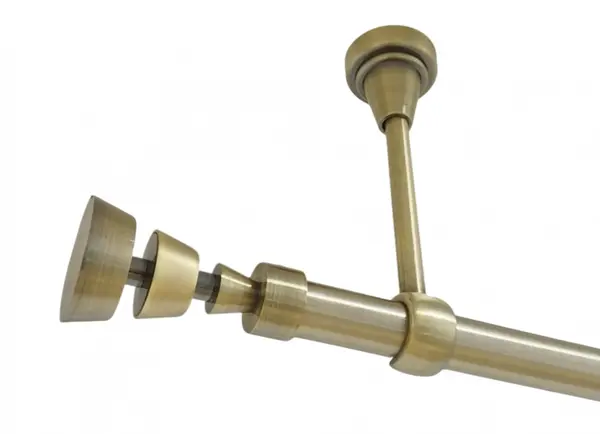 Galerie simpla prindere tavan fara inele AFINA 19 MM aur antic