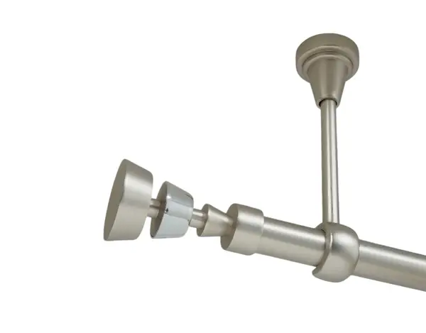Galerie simpla prindere tavan fara inele afina 19 mm crom mat