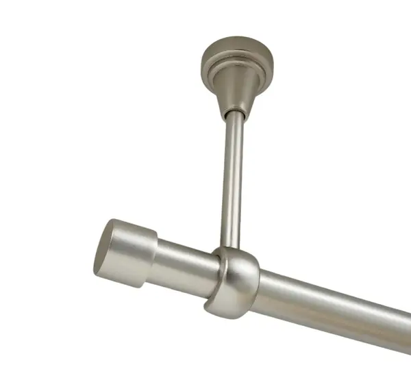 Galerie simpla prindere tavan fara inele capacel 19 mm crom mat