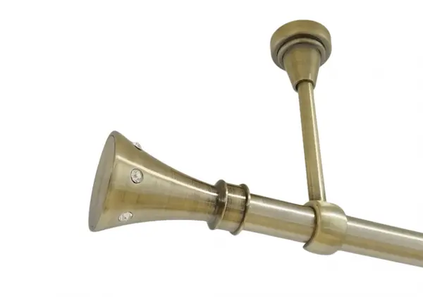 Galerie simpla prindere tavan fara inele CARTER 19 MM aur antic