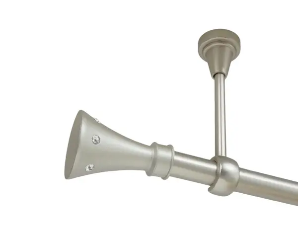 Galerie simpla prindere tavan fara inele carter 19 mm crom mat