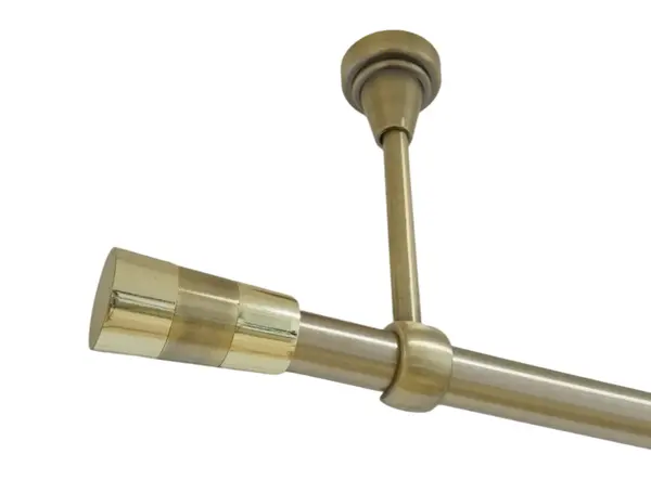 Galerie simpla prindere tavan fara inele VALEO 19 MM aur antic
