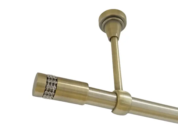 Galerie simpla prindere tavan fara inele XANTOS 19 MM aur antic