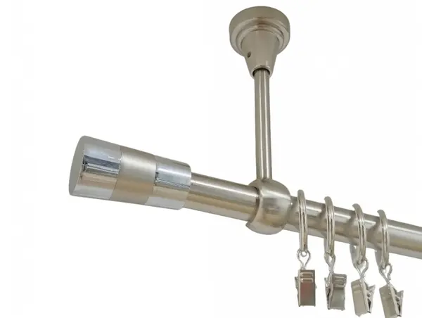 Galerie simpla prindere tavan valeo crom 19 mm inox