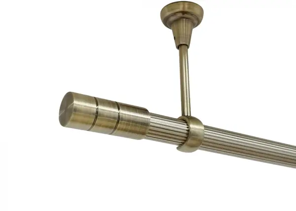 Galerie tavan fara inele CYLINDRU striat /25 - aur antic