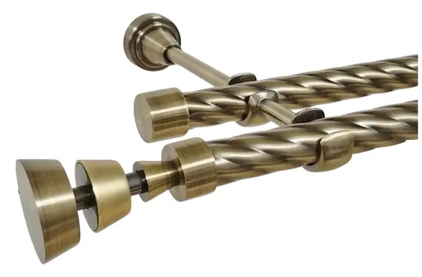 Galerie TWIST dubla AFINA fara inele 19/19 mm - aur antic