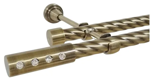 Galerie TWIST dubla ALLURE fara inele 19/19 mm - aur antic