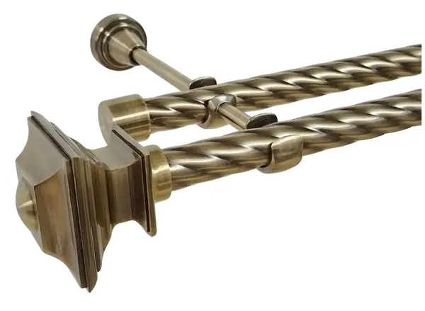 Galerie TWIST dubla VERDI fara inele 19/19 mm - aur antic