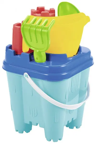 Galetusa castel cu accesorii de nisip Ecoiffier 18.5 cm
