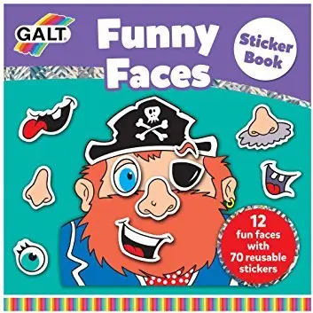 Galt Carte cu abtibilduri GALT Funny Faces
