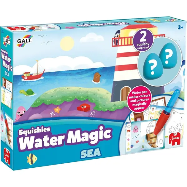 Galt Set de colorat Galt Set Water Magic de colorat: La mare cu Squishies, reutilizabil, 3 ani+