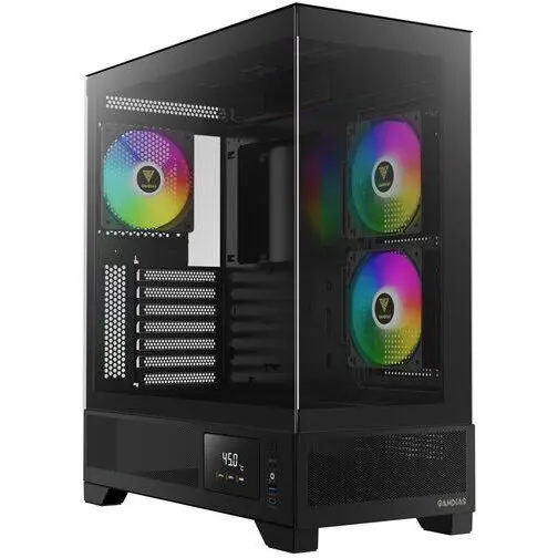Gamdias Carcasa PC Gamdias Atlas M1, Middle Tower, Tempered glass, Negru