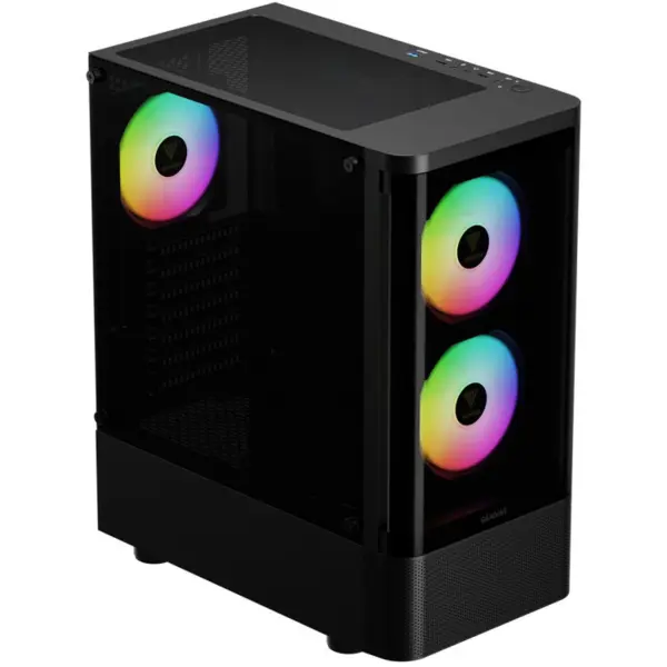 Gamdias Carcasa PC Gamdias Talos E3 CG, Middle Tower, Negru