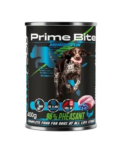 GAME DOG Prime Bite fazan și afine 400g hrană umedă câini toate vârstele