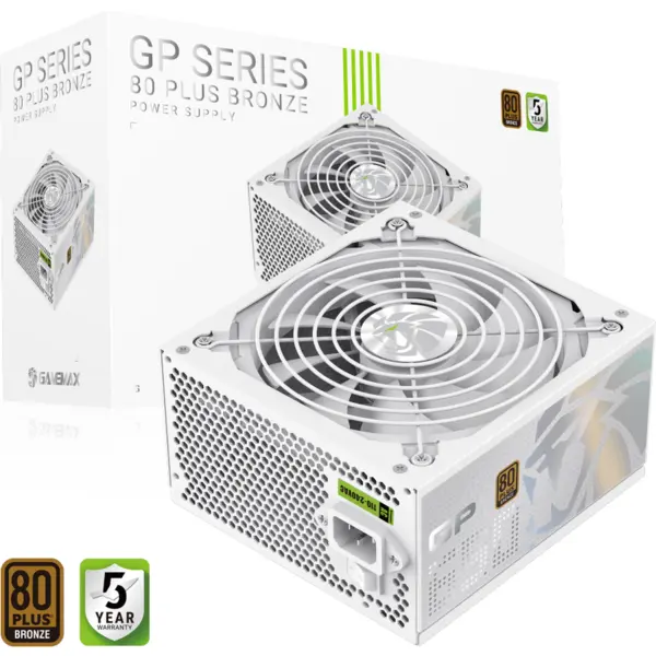Gamemax Gamemax | PSU | GP 650B WH | 650W | Bronze | Non-Modular | White