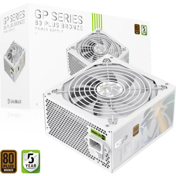 Gamemax Gamemax | PSU | GP 750B WH | 750W | Bronze | Non-Modular | White