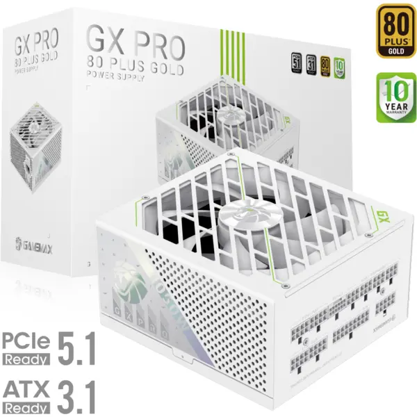 Gamemax Gamemax | PSU | GX PRO 1050G WH | 1050W | Gold | Full Modular | White