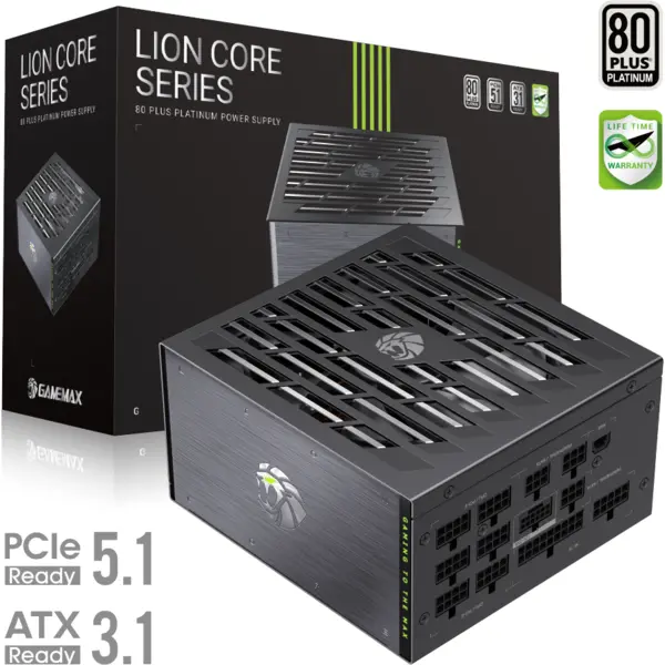 Gamemax Gamemax | PSU | LION CORE 1200P | 1200W | Platinum | Full Modular