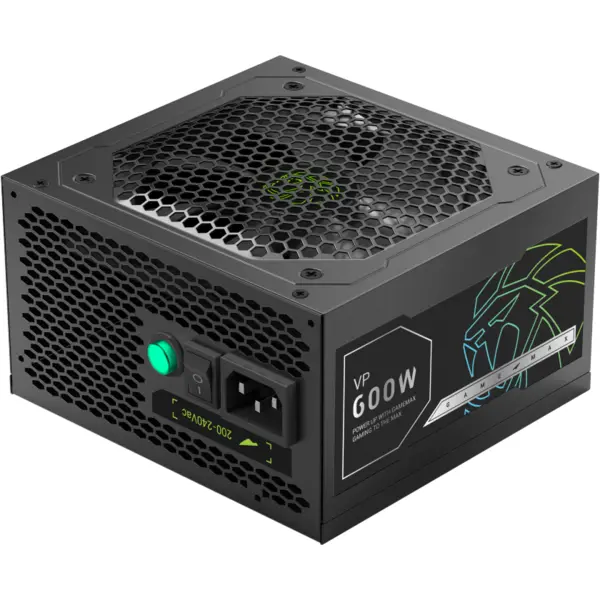 Gamemax Sursa alimentare Gamemax, 600W, 80+ Bronze, PFC Activ, Non-Modulara