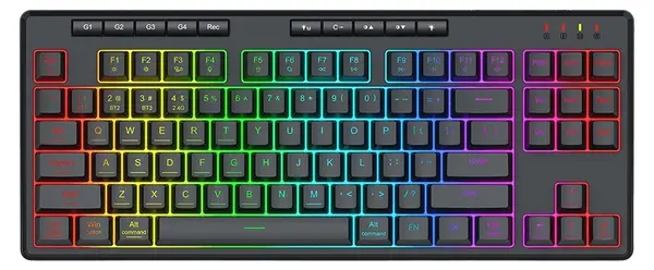 Gaming tastatură Redragon - Shiva TKL Pro, wireless, RGB, neagră