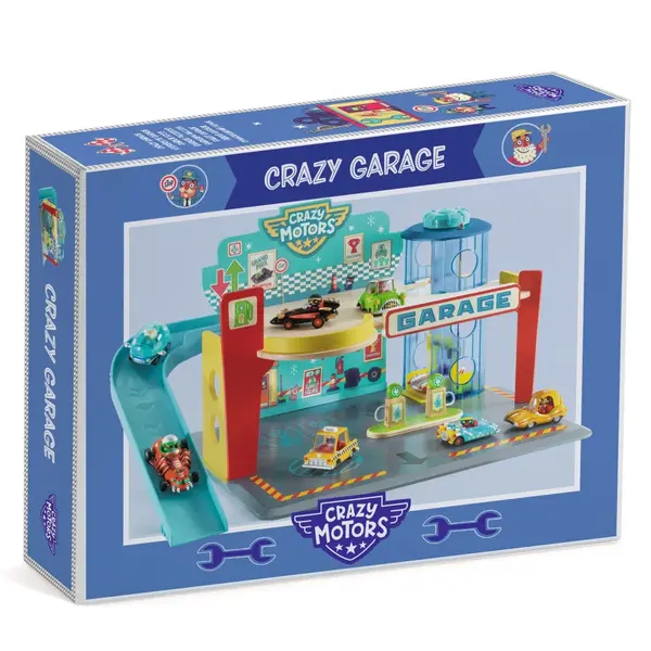 Garaj pentru masinile Crazy Motors, Djeco
