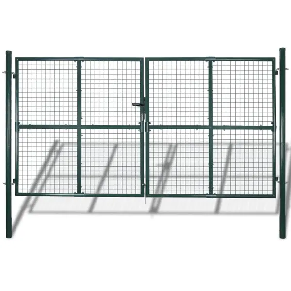 Gard de gradina plasa, poarta gard grilaj, 289x175 cm/306x225 cm