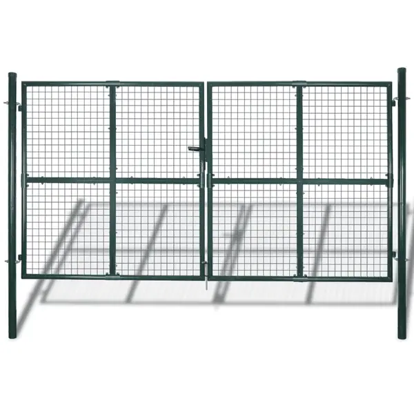 Gard de gradina plasa, poarta gard grilaj, 289x200 cm/306x250 cm