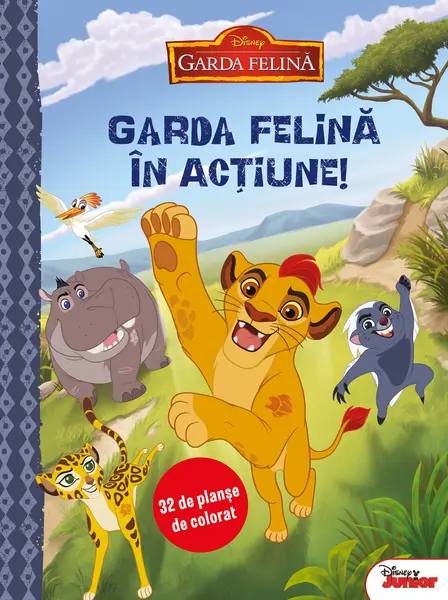 Garda felină în acțiune. 32 de planșe de colorat