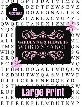 Gardening & Flowers Large Print Word Search/Puzzle Pyramid