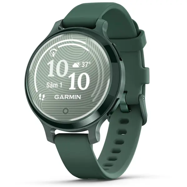 GARMIN Ceas Garmin Lily 2 Active, display AMOLED, memorie 8GB, autonomie pana la 9 zile, rezistanta la apa pana la 5 ATM, verde