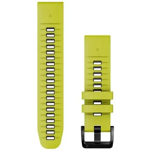 GARMIN Curea ceas smartwatch Garmin, 22mm, QuickFit, Silicon, Electric Lime/Graphite