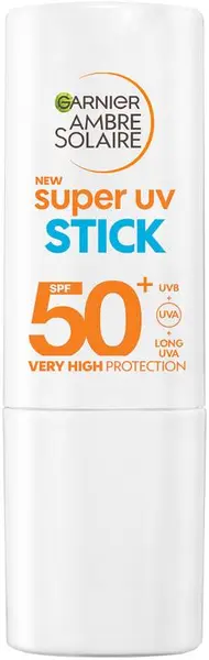 Garnier Ambre Solaire Stick de protecție solară pentru față Super UV, SPF50+, 9 g