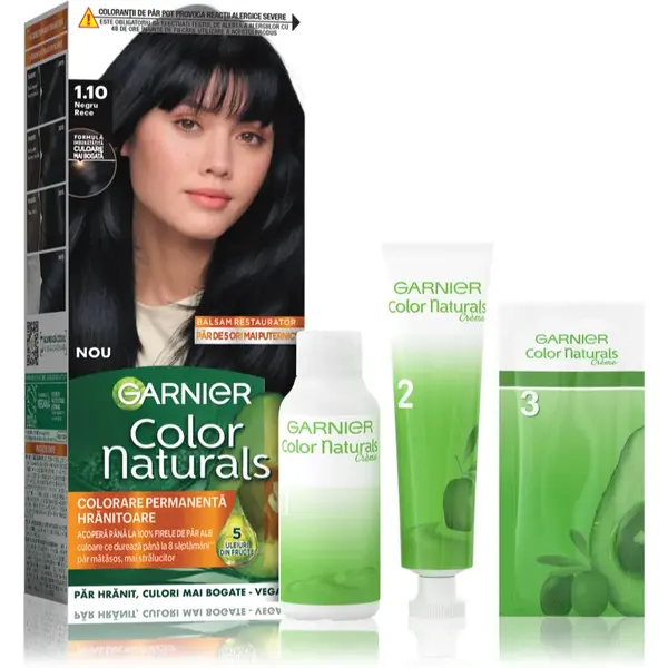 Garnier Color Naturals Creme culoare par culoare 1.10 Jet Black 1 buc
