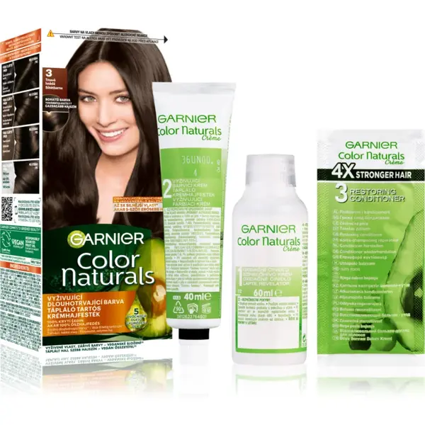 Garnier Color Naturals Creme culoare par culoare 3 Natural Dark Brown 1 buc