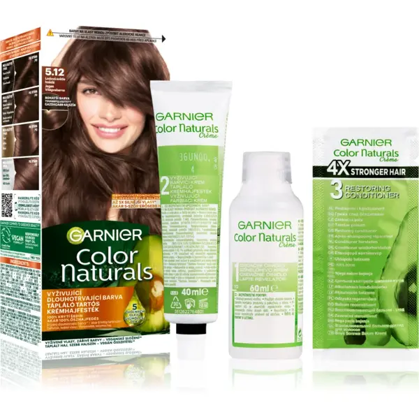 Garnier Color Naturals Creme culoare par culoare 5.12 Cold Light Brown 1 buc