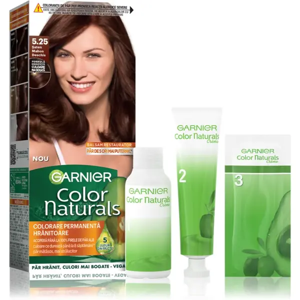 Garnier Color Naturals Creme culoare par culoare 5.25 Saten Mahon Deschis 1 buc