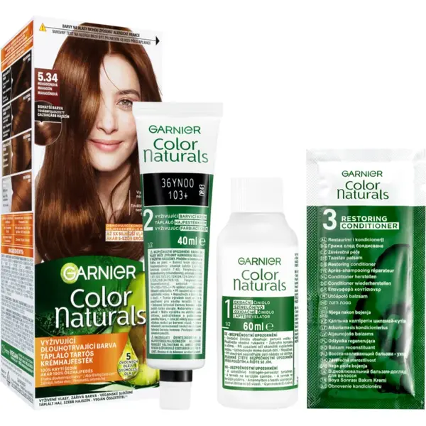 Garnier Color Naturals Creme culoare par culoare 5.34 Mahagony Brown 1 buc
