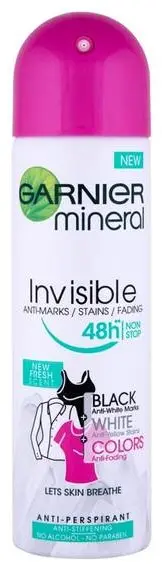 Garnier Deodorant spray Invisible Black, White & Colors Fresh, 150 ml