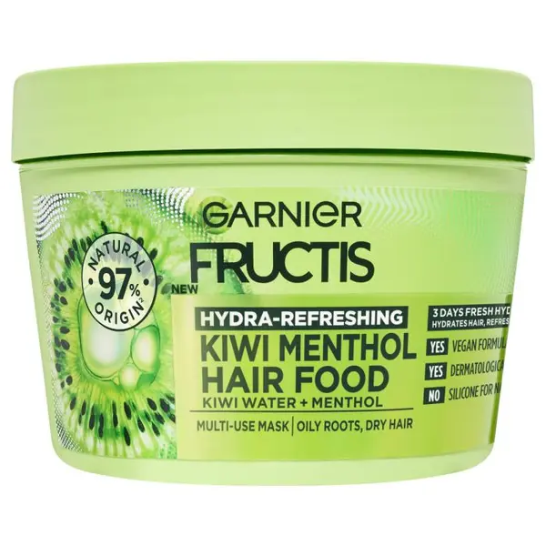 Garnier Fructis Hair Food Mască de păr cu kiwi, 390 ml